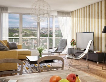 Apartment control systems at SKY Barrandov, a luxurious residence in Prague - Czech Republic
