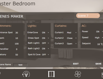 Technologies control in a luxury villa in Abu Dhabi