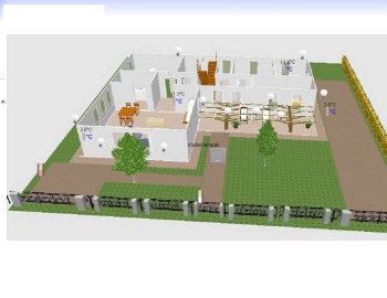 Control system of family house - Balatonfűzfő, Hungary