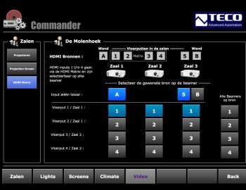 Control of 15 congress halls in Van Der Valk hotel - Veenendaleen, the Netherlands