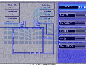 Control system of family house - Cegléd, Hungary