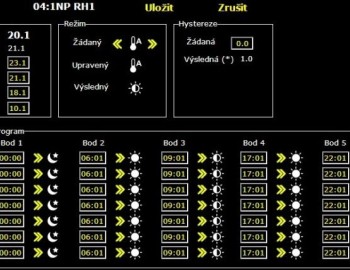Regulace elektrického vytápění výrobního objektu u Jeseníku