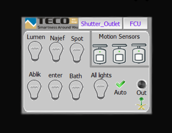 Management and monitoring of technologies in the Dream apartment, Jeddah