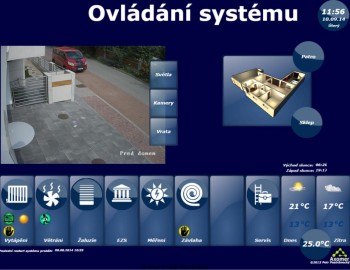 Řízení technologií rodinného domu Želešice