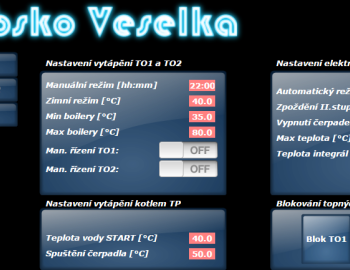 Řízení vytápění rodinného domu systémem Tecomat Foxtrot