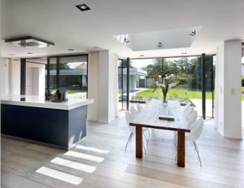 Control of a luxurious residence at the Pruhonice district in Prague, Czech Republic