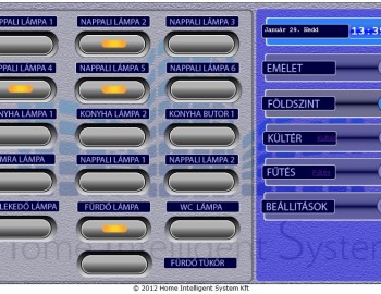 Control system of family house - Cegléd, Hungary