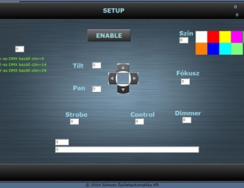 Řízení hlasového prezentačního systému a DMX robotizovaného osvětlení v muzeu Jánose Damjanicha - Szolnok, Maďarsko