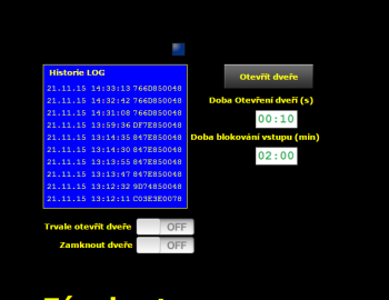 Control of technologies in entertainment park Permonium - Czech Republic