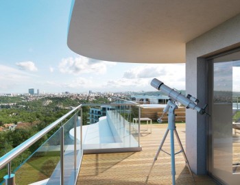 Apartment control systems at SKY Barrandov, a luxurious residence in Prague - Czech Republic