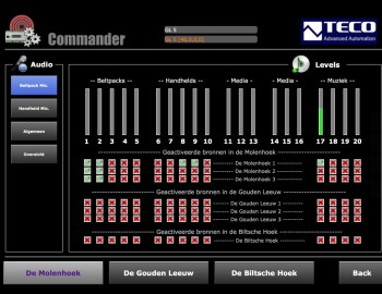 Control of 15 congress halls in Van Der Valk hotel - Veenendaleen, the Netherlands