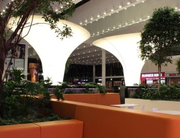 Řízení interiérové osvětlení baldachýnů v OC Nová Karolina v Ostravě