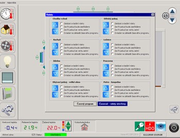 Complete control system of a family house in Hradec Kralove