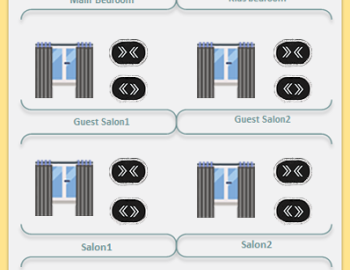 Control of garden lighting and other technologies in the villa