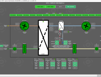 Control of the HVAC and lighting system - Sports center Pohorelice, Czechia