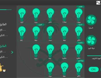 Lighting and air conditioning control in a traditional villa