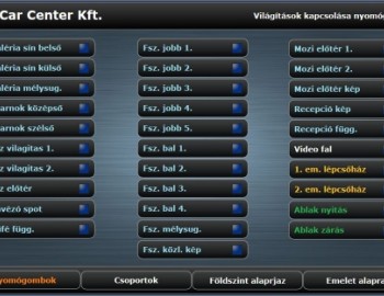 Řízení osvětlení v muzeu veteránů - Kiskőrös, Maďarsko