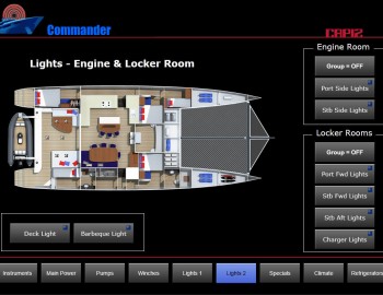 Foxtrot on waves of Atlantic ocean - control of catamaran technologies - Gunboat 66 SLIM