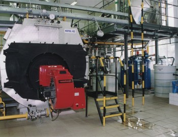 Control system of the steam boiler-room in the Pernstejn Brewery, Pardubice