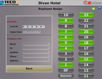 Control and management for lifts access in 5 star hotel Divan Erbil – Iraq