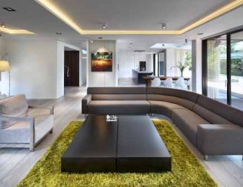 Control of a luxurious residence at the Pruhonice district in Prague, Czech Republic