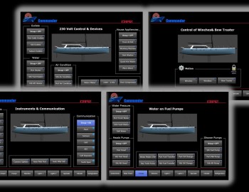 Foxtrot on waves of Atlantic ocean - control of catamaran technologies - Gunboat 66 SLIM
