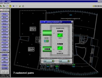 HVAC control system of the Moravian Library building, Brno