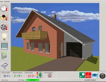 Complete control system of a family house in Hradec Kralove
