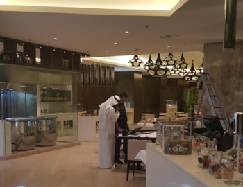 Control of lighting in Crossroads Restaurant in 5 star hotel JW Marriot – Kuwait
