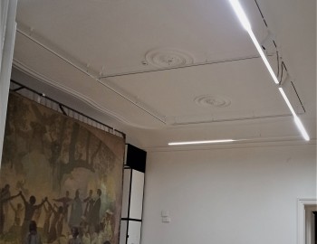 Lighting control of Mucha´s monumental work: The Slav Epic – Moravský Krumlov Castle, Czech Republic