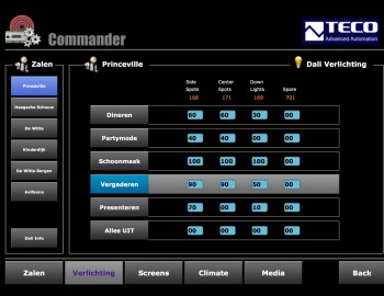 Control of 15 congress halls in Van Der Valk hotel - Veenendaleen, the Netherlands