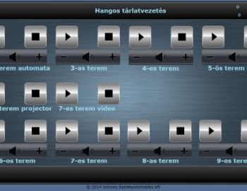 Řízení hlasového prezentačního systému a DMX robotizovaného osvětlení v muzeu Jánose Damjanicha - Szolnok, Maďarsko